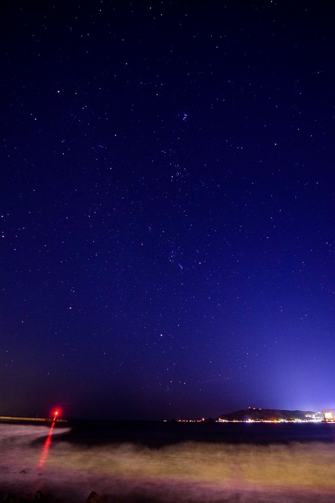 海と星空