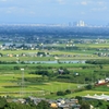濃尾平野＆名古屋駅前高層ビル