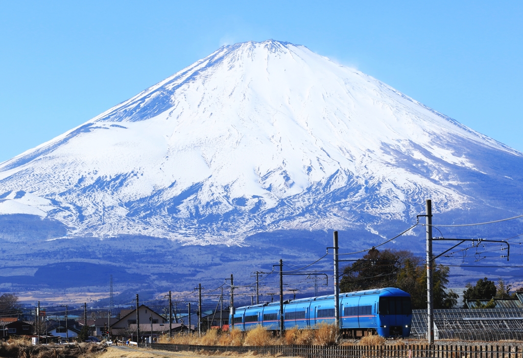 快晴の富士山
