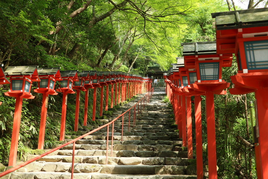 貴船神社　参道