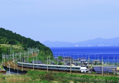 琵琶湖岬のS字カーブ