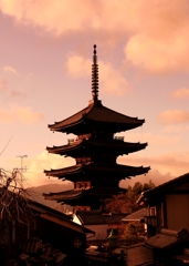 東山 夕景