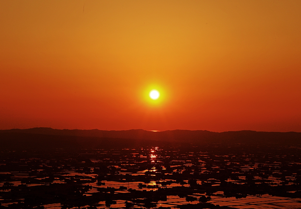 散居村 夕景