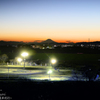サーキットと富士山