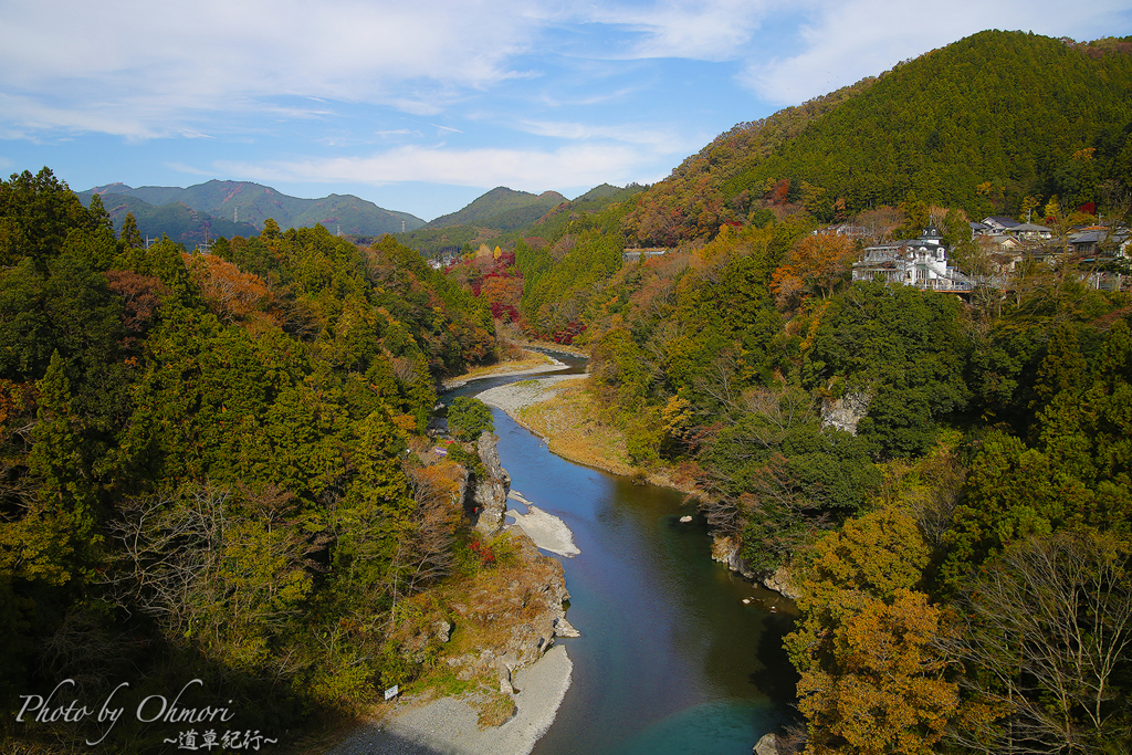 秋の多摩川