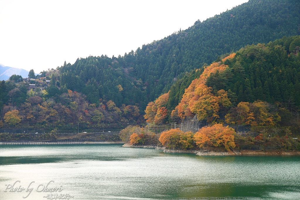 秋の湖の畔