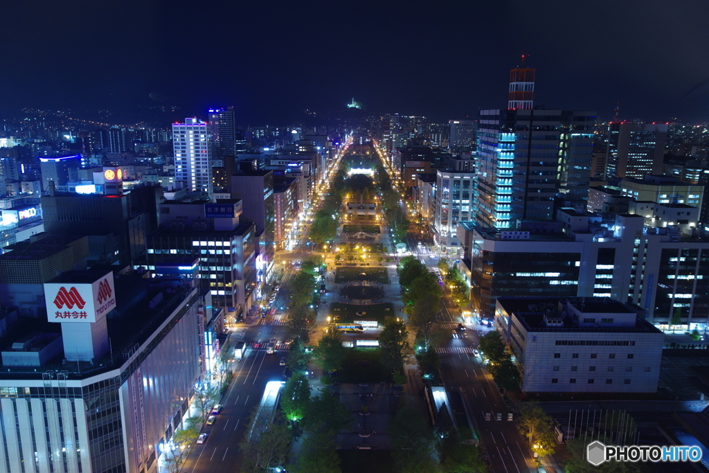 札幌市の夜景