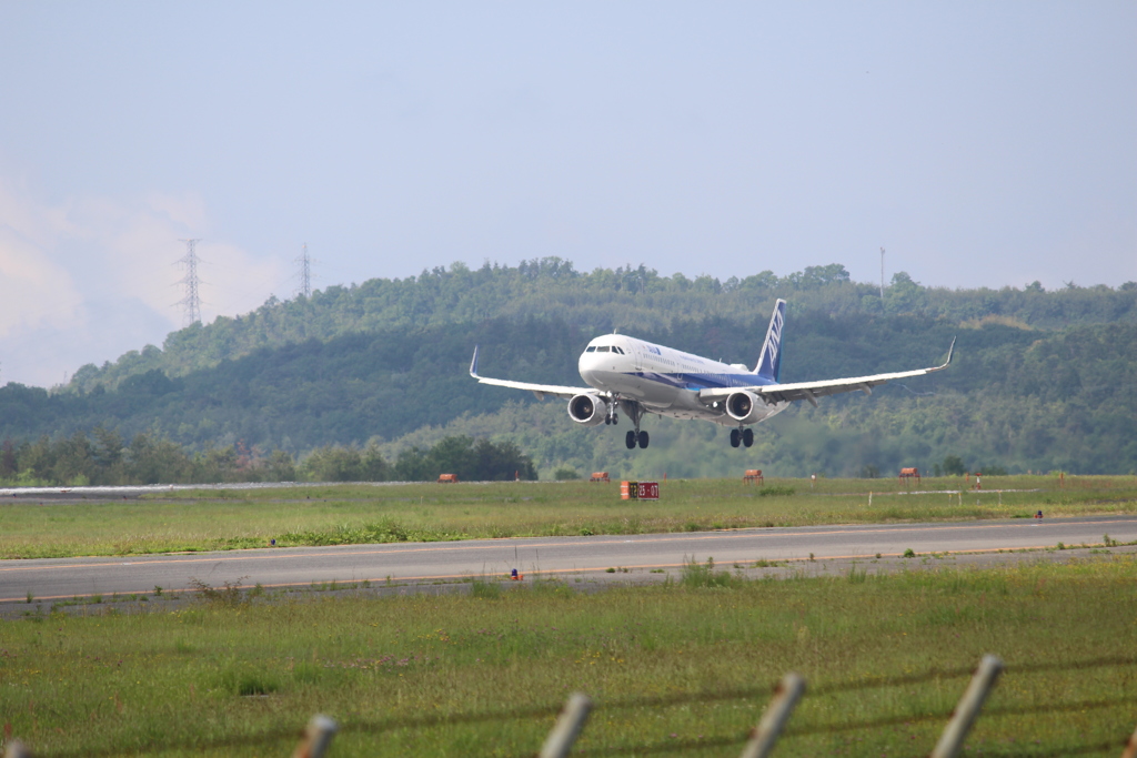 岡山空港　ANA