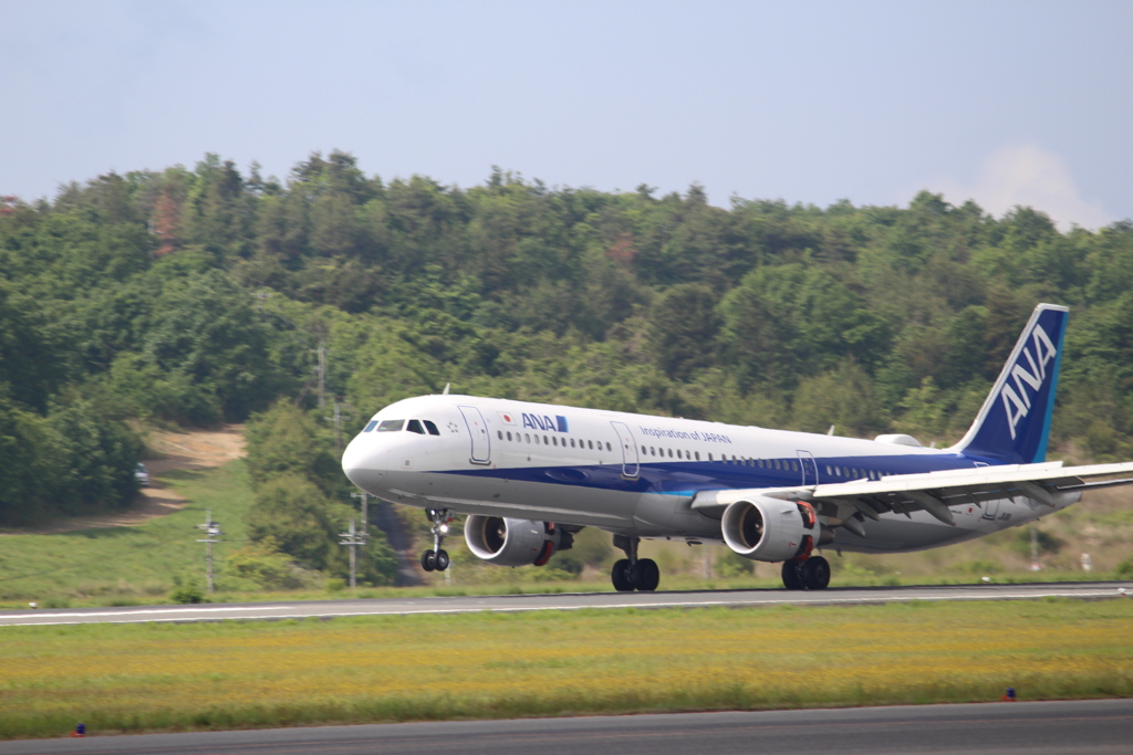 岡山空港　ANA