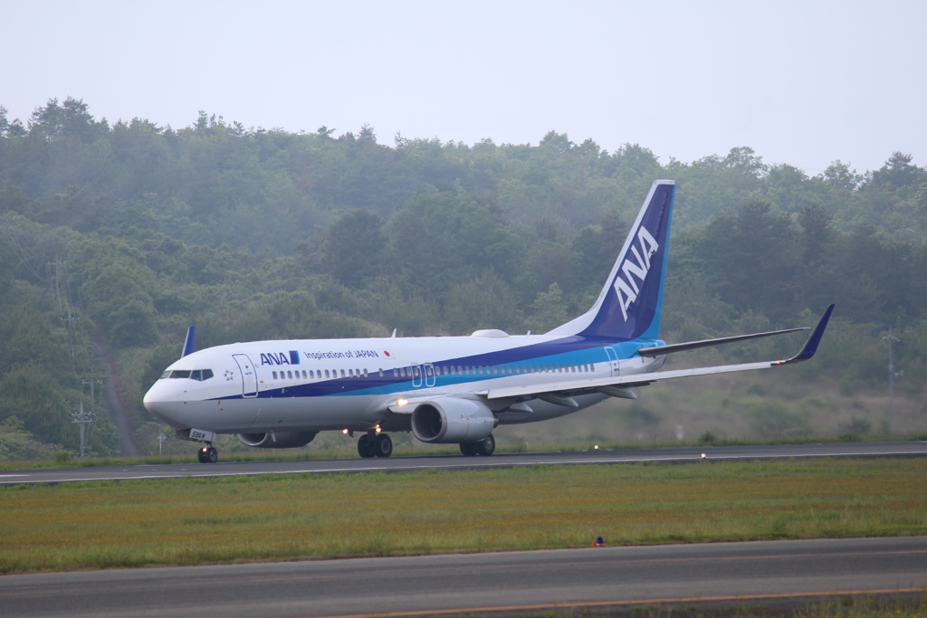 岡山空港　ANA