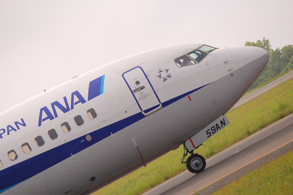 岡山空港　ANA