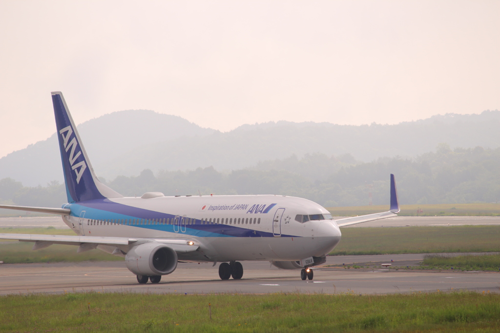 岡山空港　ANA