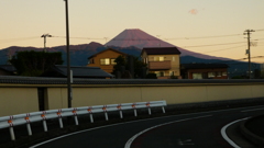 台風一過の赤富士