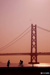 夕暮れの大橋