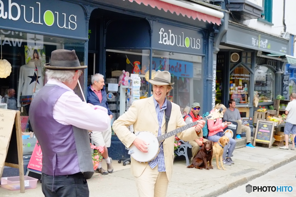 On the street corner