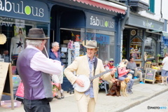 On the street corner