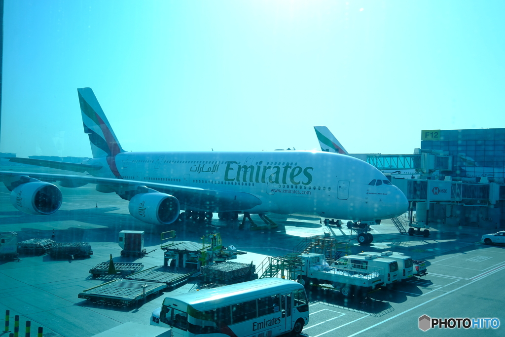 Airbus  A380 (CDG往路にて)