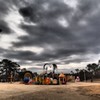 冬空の下の公園