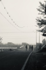 寒空の下で