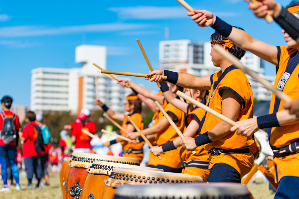 秋空と秋花と秋のスポーツと⑦