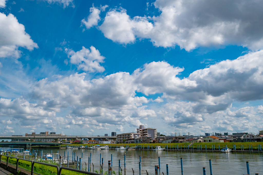 真夏中に秋空　素晴らしい雲②