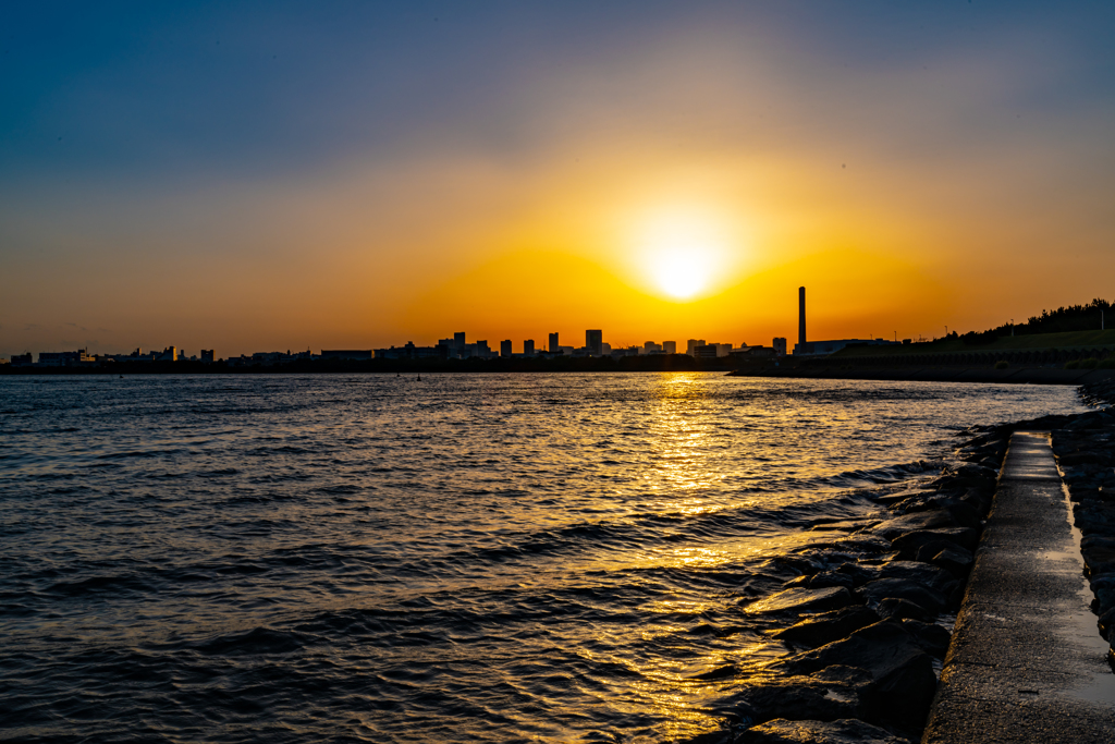 臨海公園 夕暮れ
