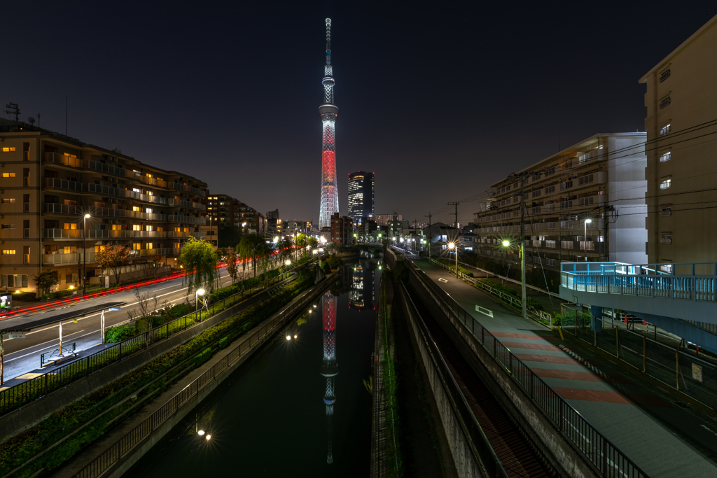 夜のスカイツリー①