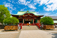 晴れ上がった亀戸天神２