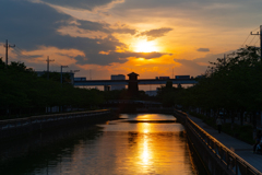 美しい夕暮れ①