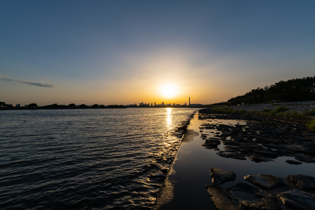 臨海公園 夕暮れのほんの少し前
