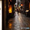 雨の法善寺横丁