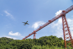 山間部空港の橋げた