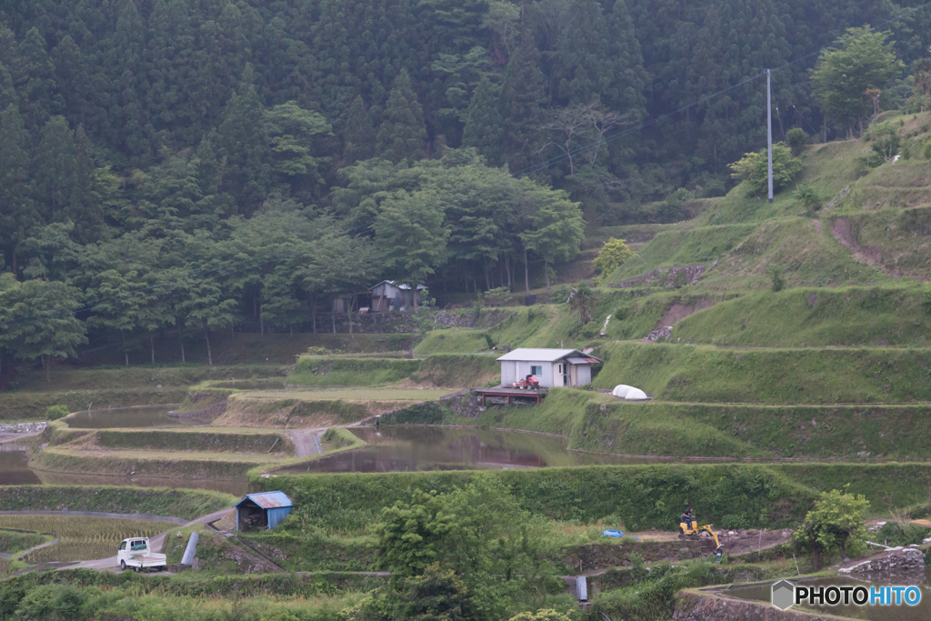 山里の田園風景