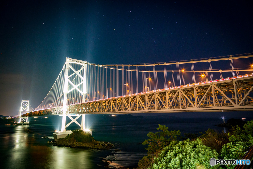 オリオン座と大鳴門橋