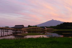 夕景の津軽富士見湖②
