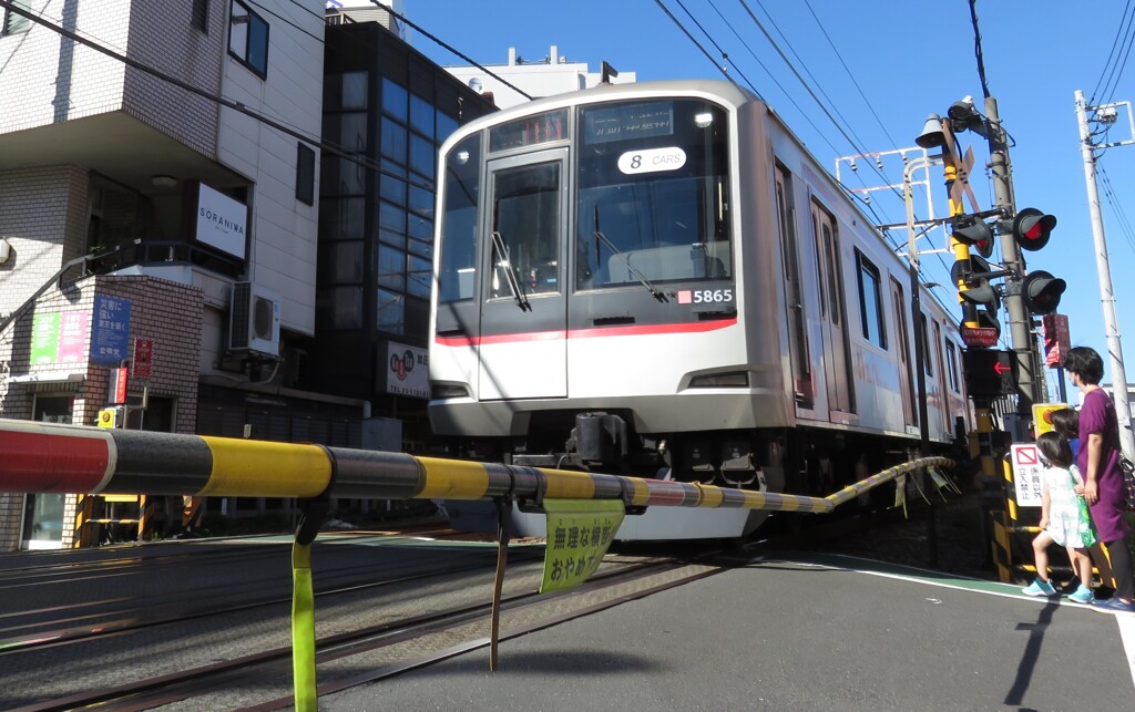 踏切だよ気を付けて