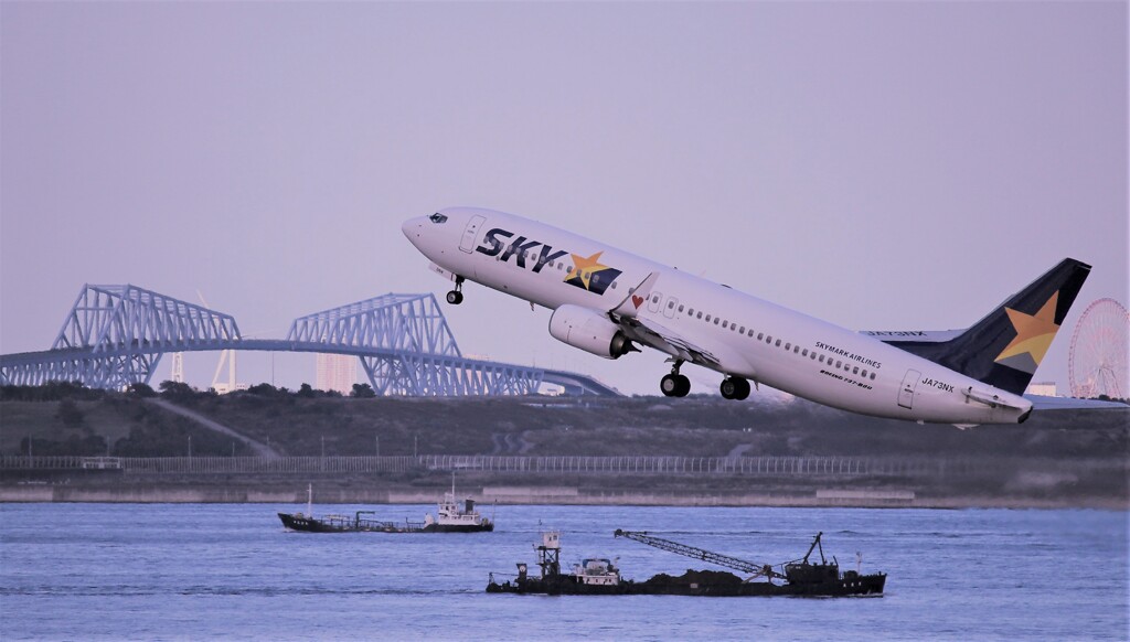 スカイマーク離陸