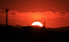 赤い夕陽よ