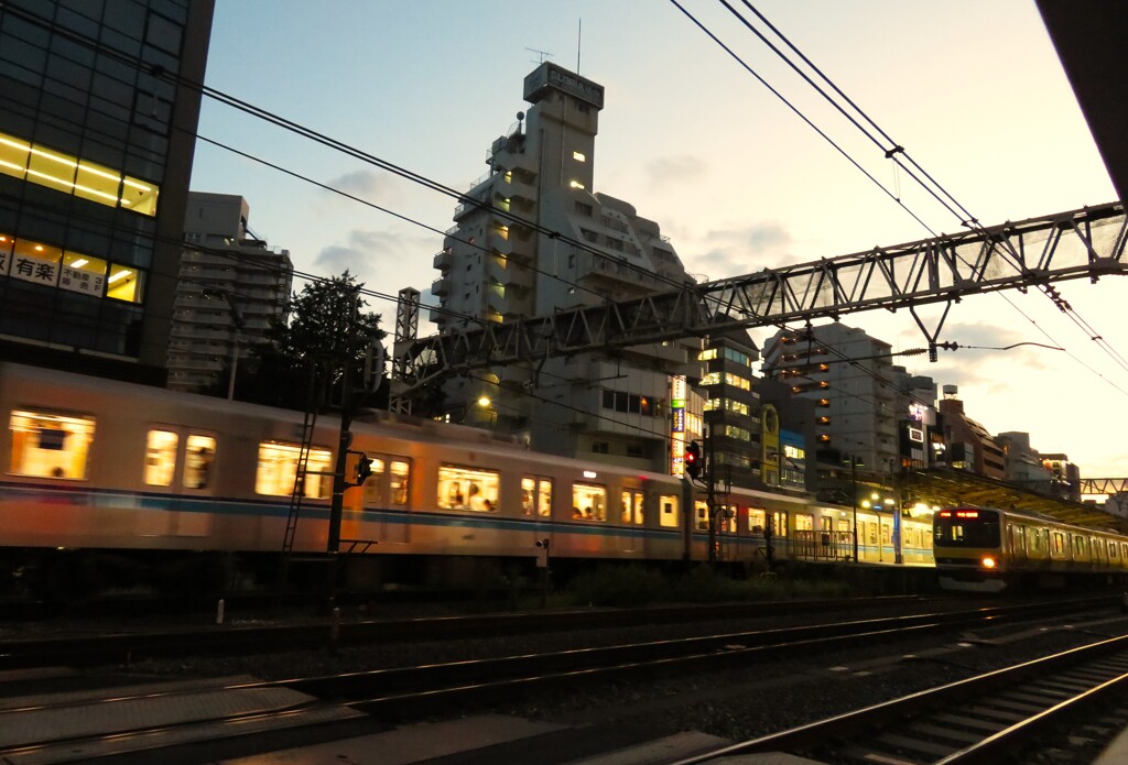 荻窪駅夕景