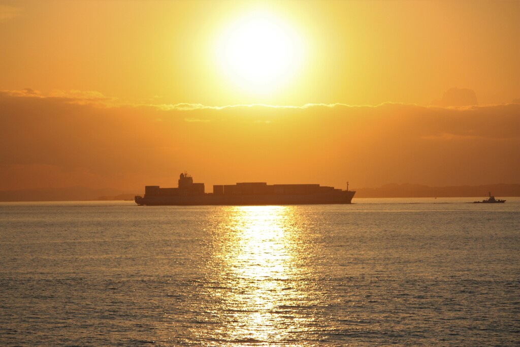 浦賀水道夕景色
