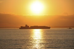 浦賀水道夕景色