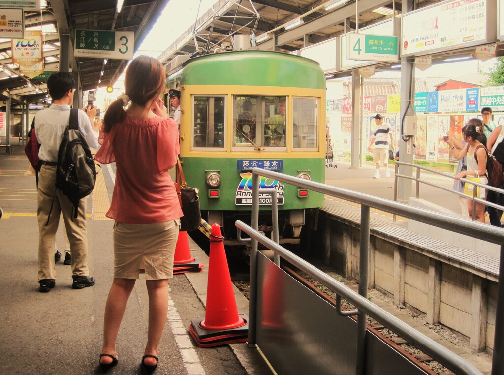 或る日～江ノ電のいる風景