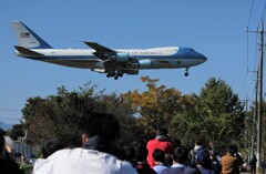 この時はトランプさんの飛行機