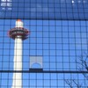 京都駅ビルの中の京都タワー