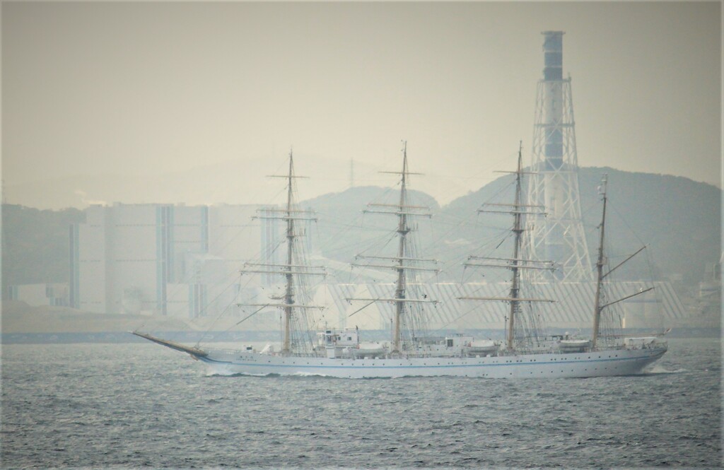 帆船海王丸の南下