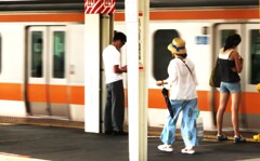 オレンジ色の風