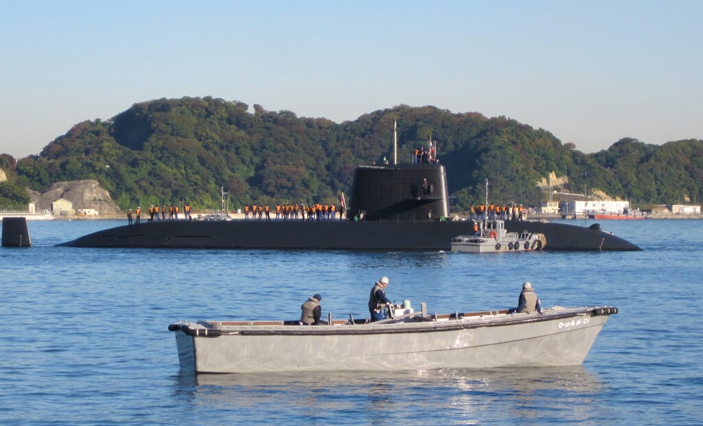 朝の潜水艦