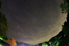 銀河もみじキャンプ場の星空