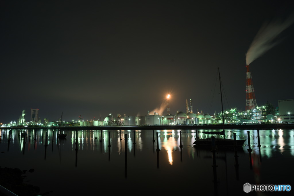 霞工場夜景