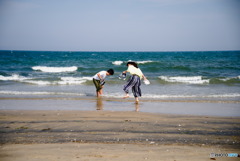 日曜の海岸